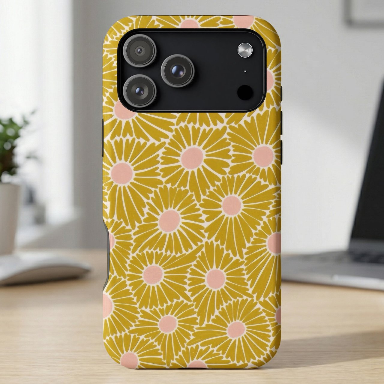 Retro Daisy Floral MagSafe® Phone Case