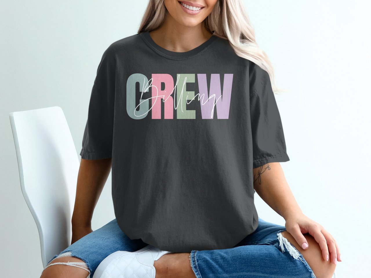 Billing Crew Pastel Graphic Tee