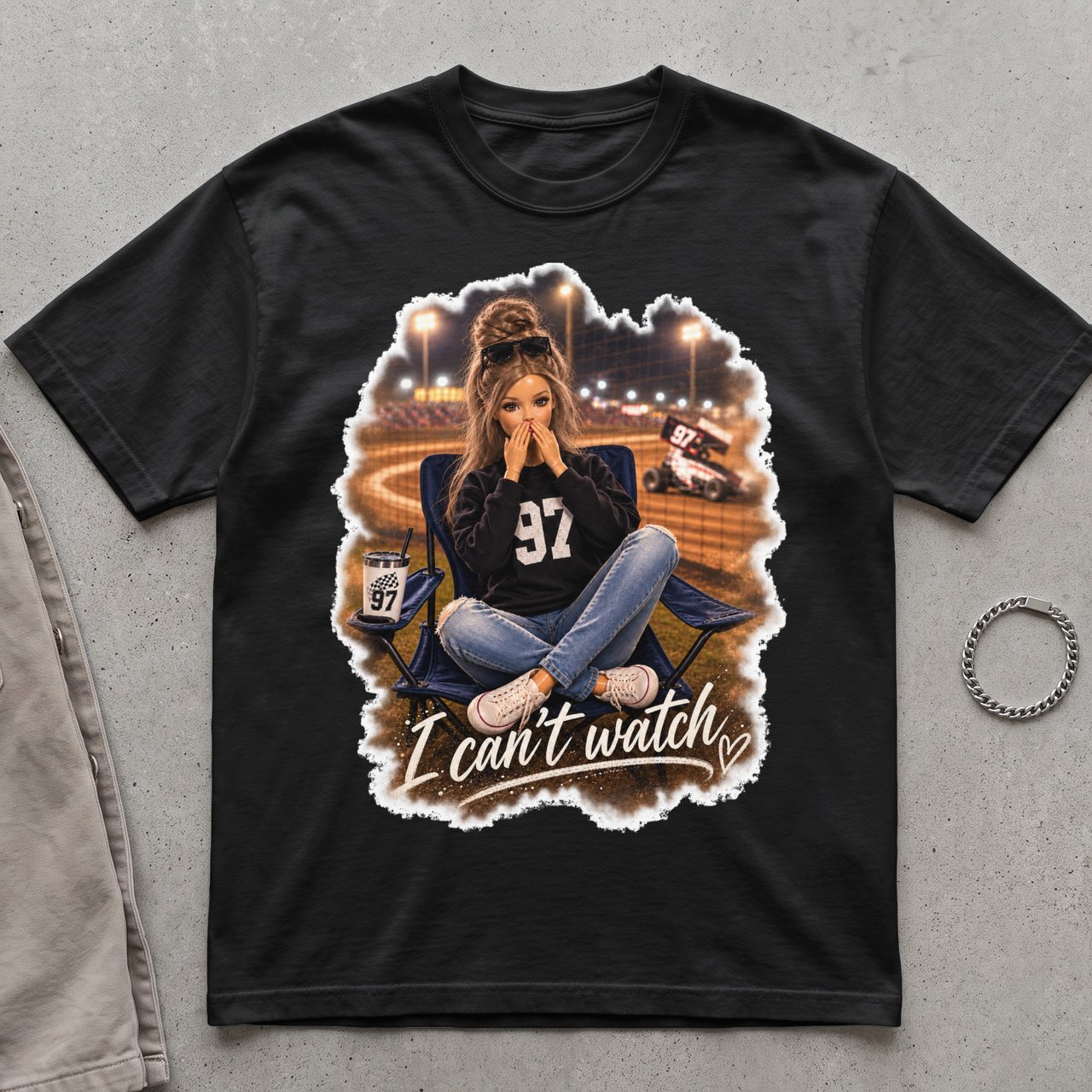 Sprint Car Racing T-Shirt, Dirt Track Racing Wife Shirt, Race Mom Graphic Tee, I Cant Watch Racing Shirt, Saturday Night Dirt Race Tee