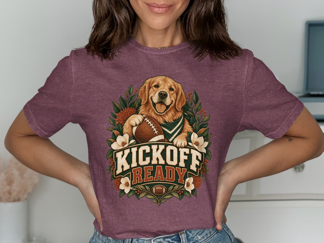 Kickoff Ready Football Dog Tee