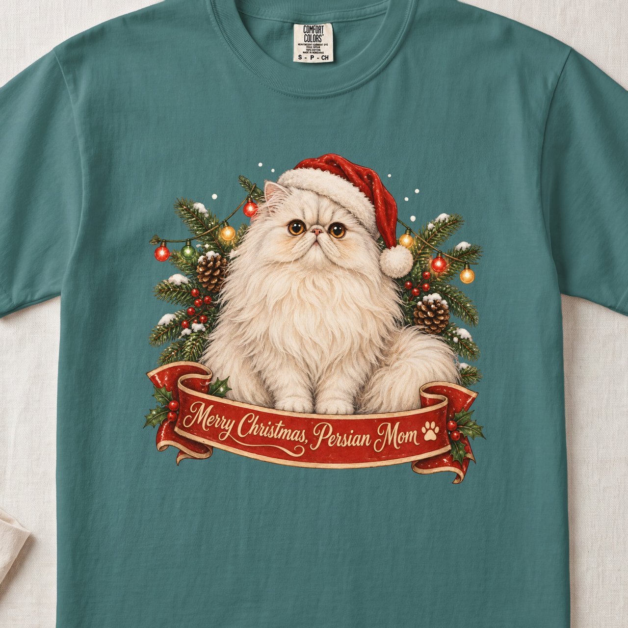 Merry Christmas Persian Mom Shirt – Persian Cat Holiday Tee