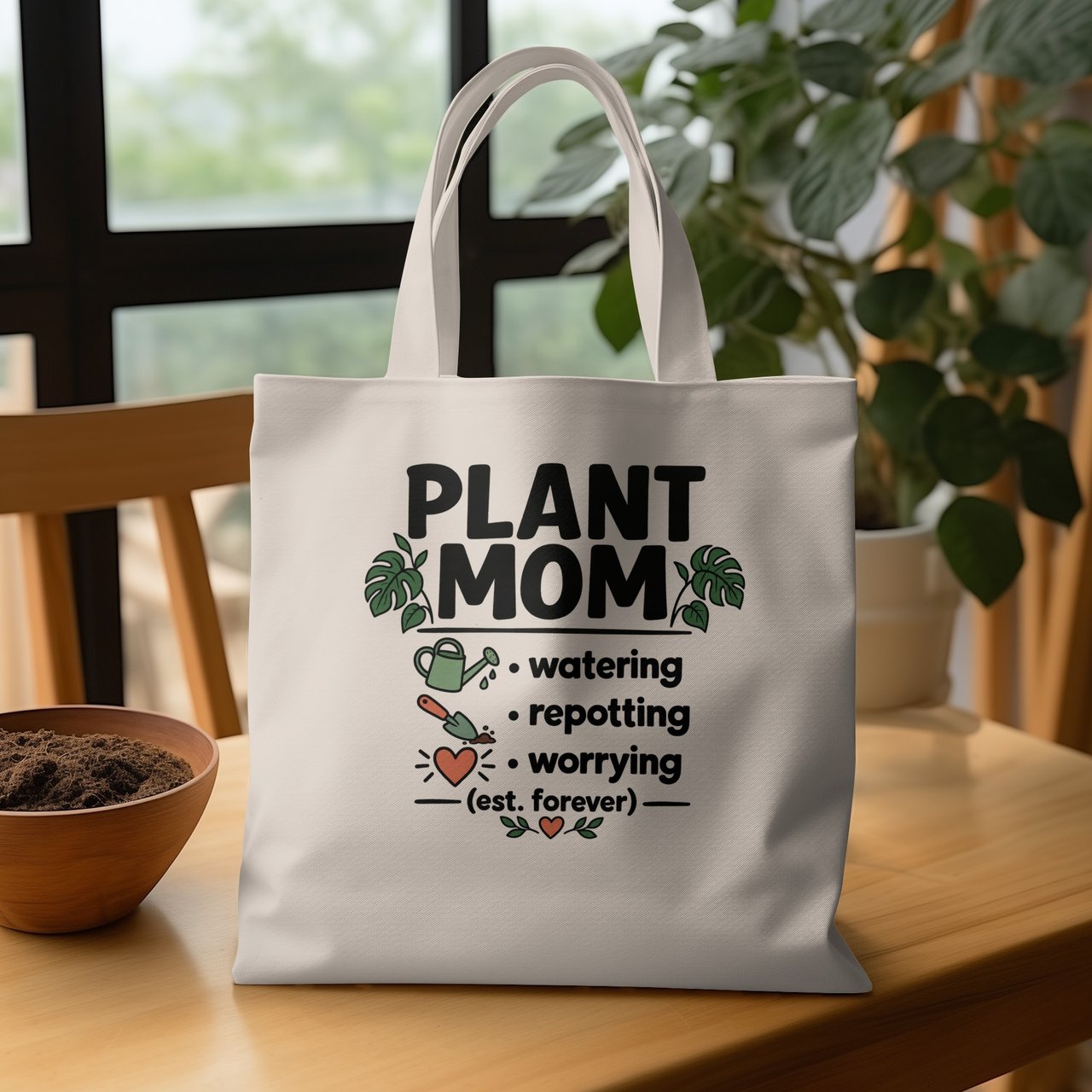 Plant Mom Tote Bag