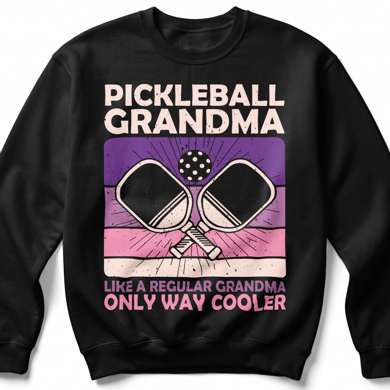 Pickleball Gildan Crewneck Sweatshirt, Pickleball Grandma Like A Regular Grandma Only Way Cooler, Court Warm Up