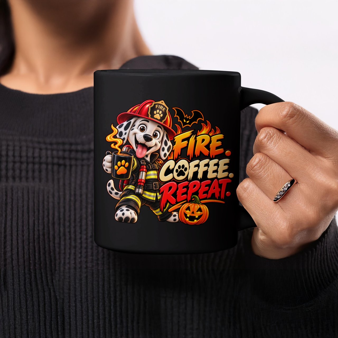 Fire Coffee Repeat Mug