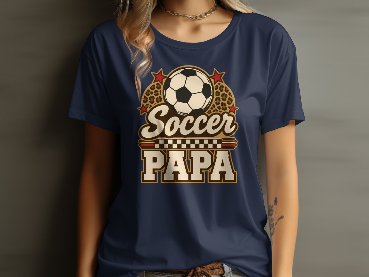 Soccer Papa Tee or Sweatshirt
