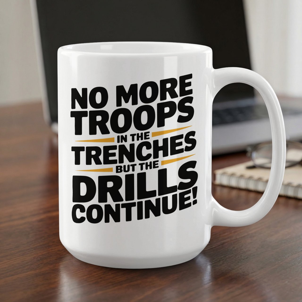 Vasectomy Gift Mug – No More Troops in the Trenches