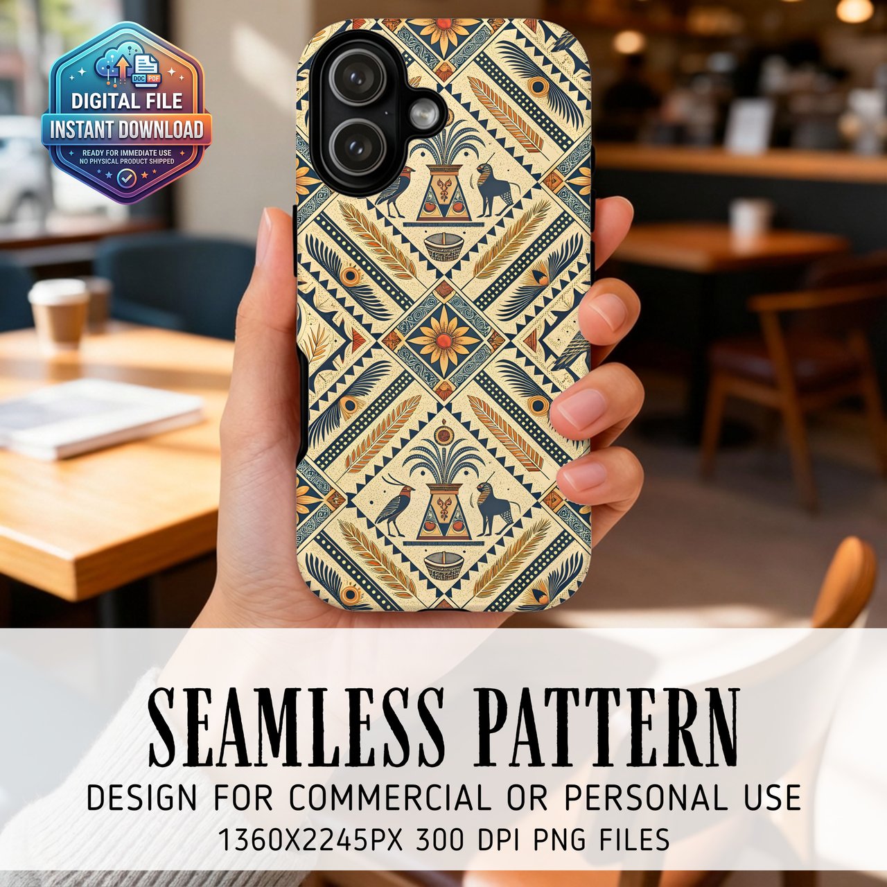Egyptian Pattern Digital Download