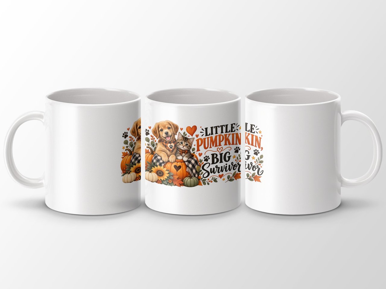 Little Pumpkin Big Survivor Mug
