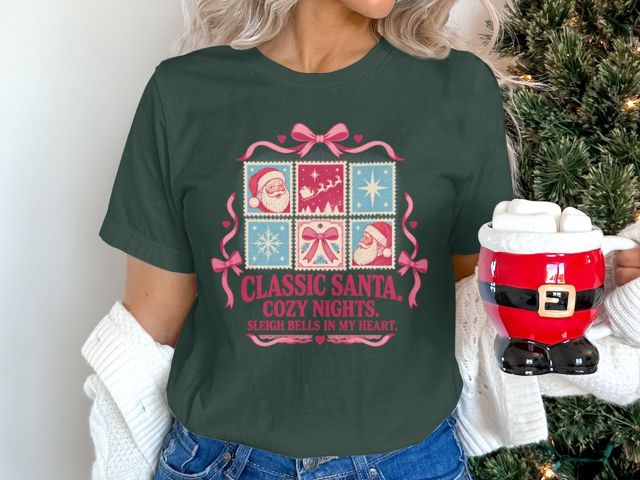 Classic Santa Cozy Nights Tee