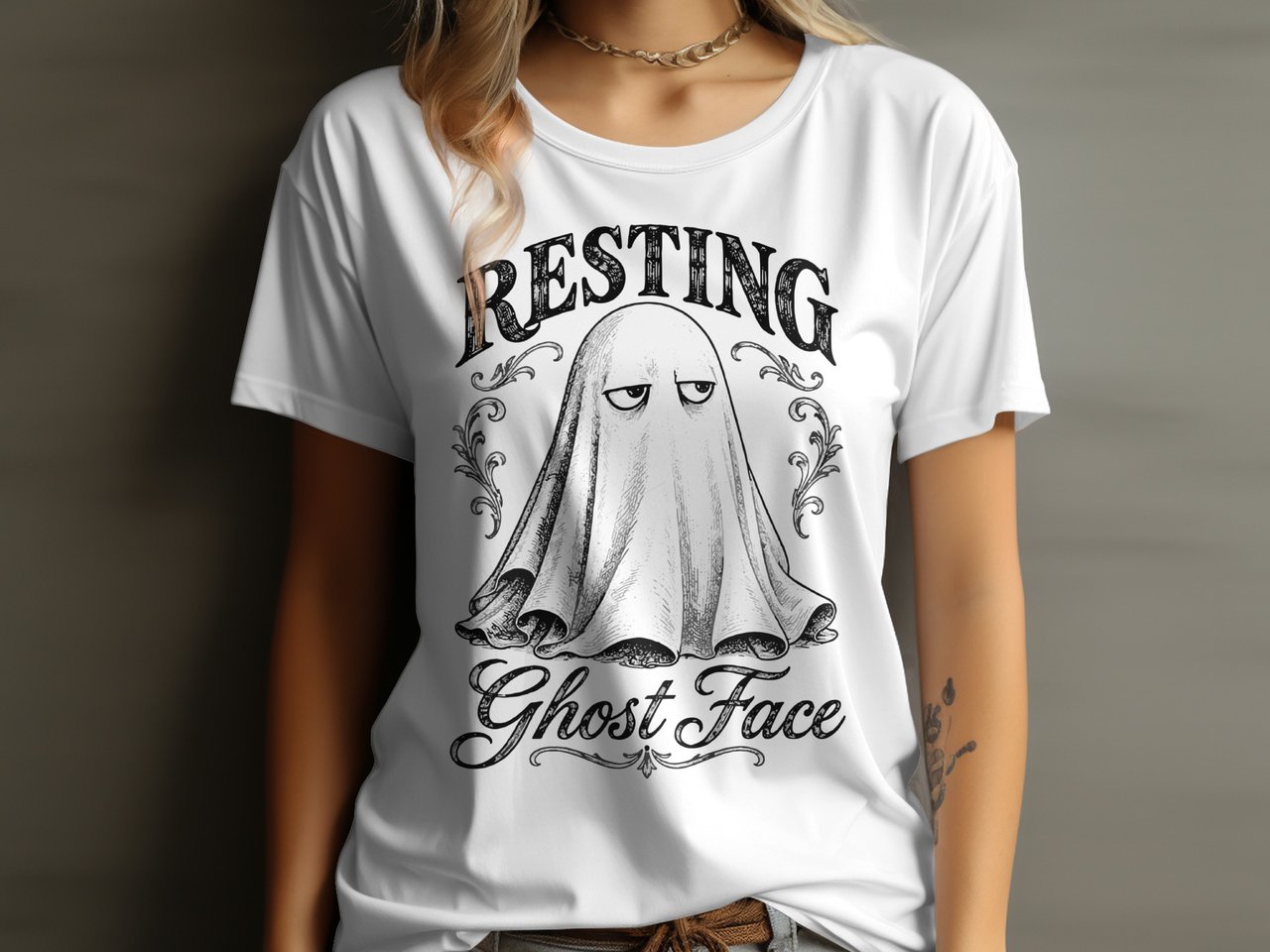 Resting Ghost Face Tee