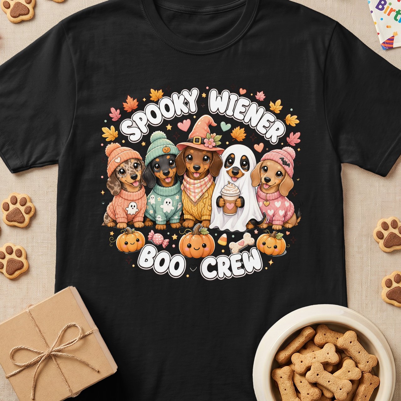 Spooky Wiener Boo Crew Tee