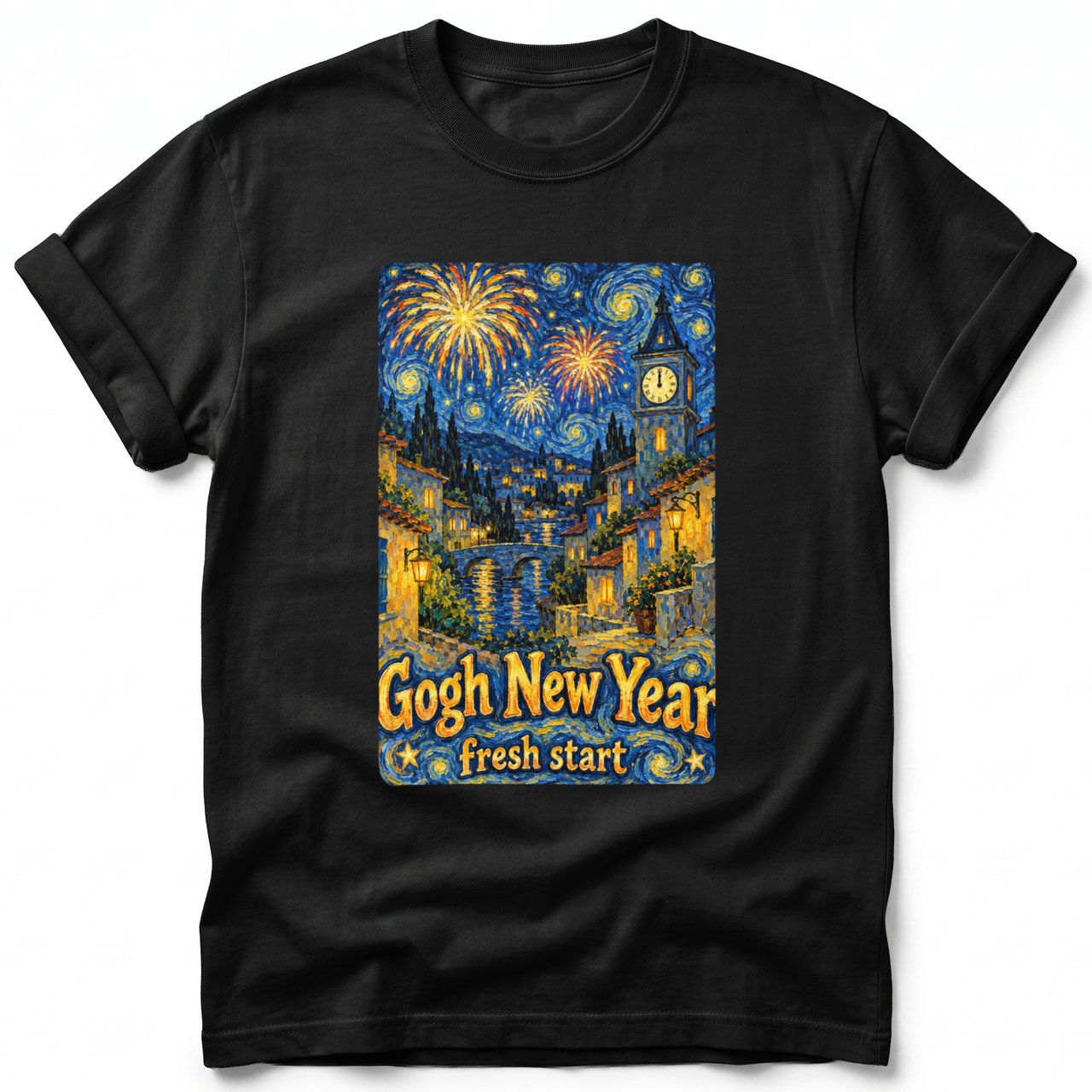 Gogh New Year ~ Comfort Colors Premium Tee
