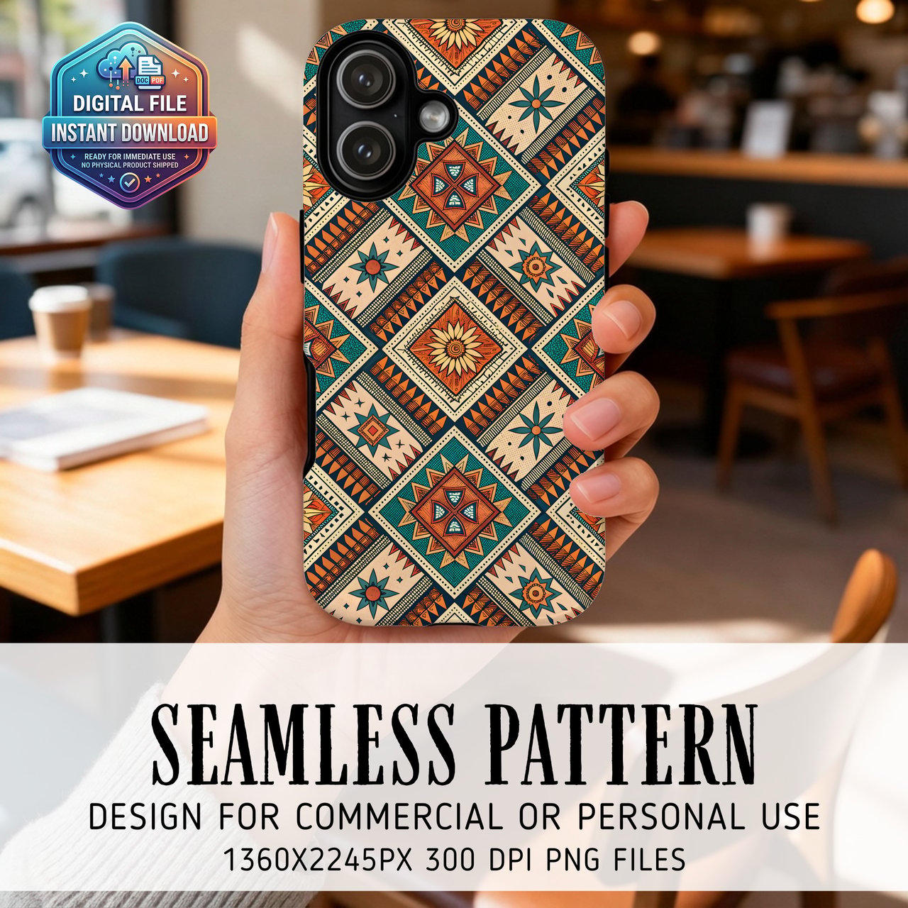 Southwest Tribal Geometric Digital Download