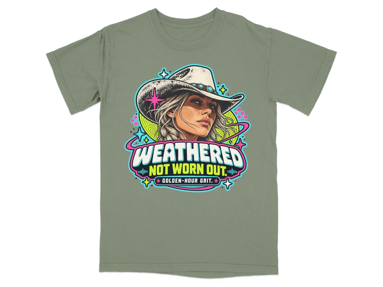 Weathered Not Worn Out Cowgirl Tee