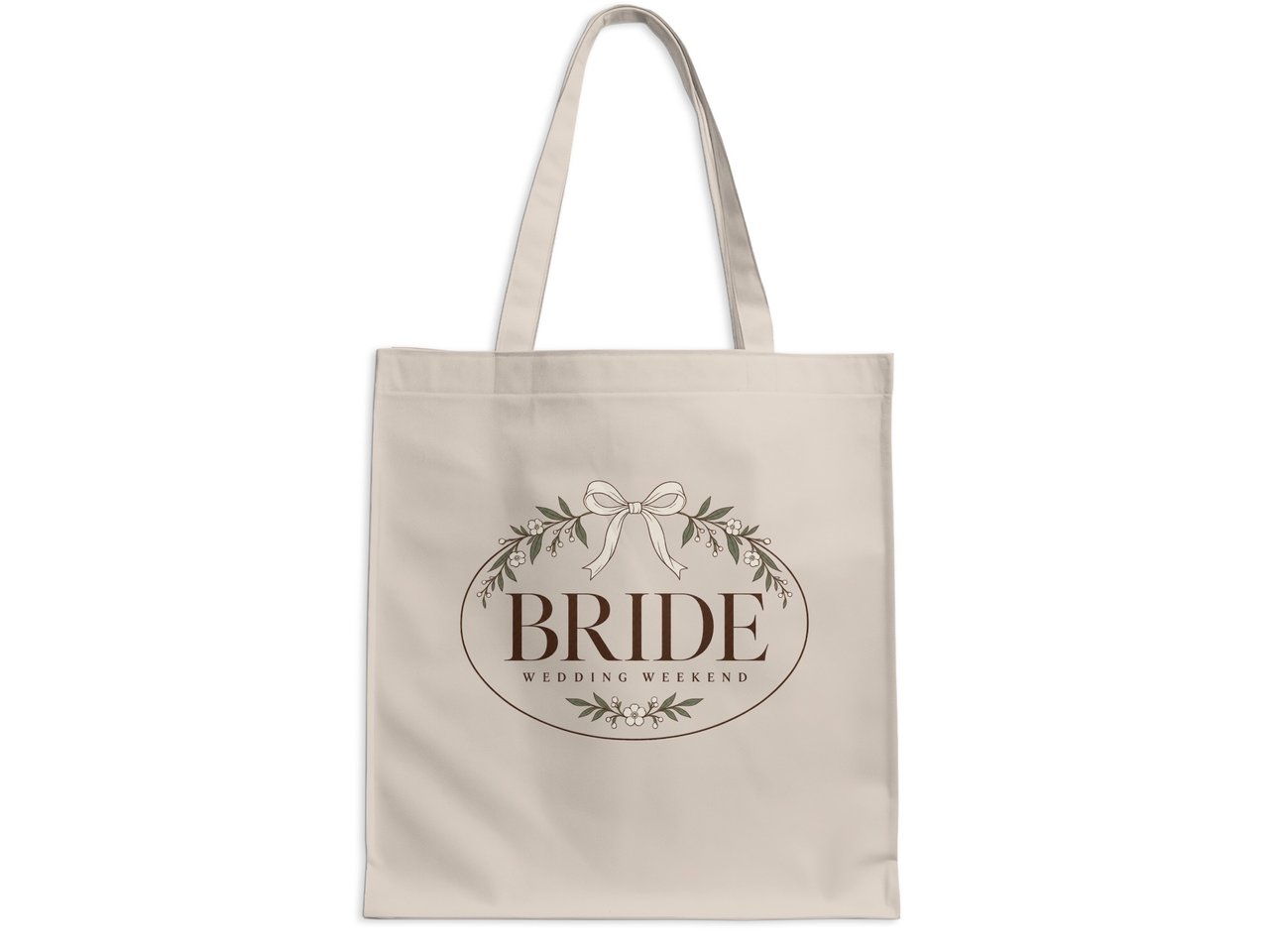 Bride Wedding Weekend Canvas Tote | Ivory Bridal Bag | Aisle Szn
