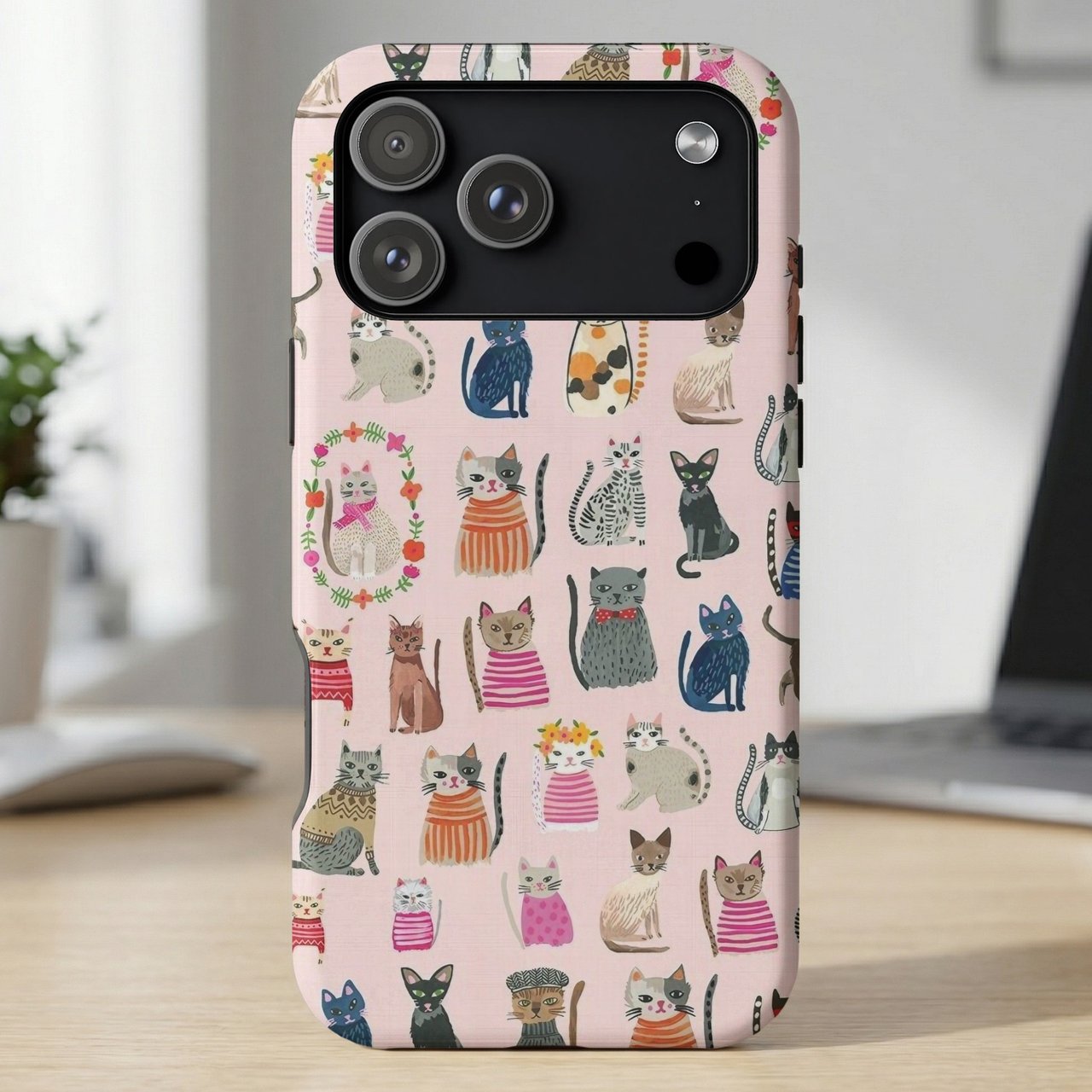 Cozy Sweater Cats MagSafe® Phone Case