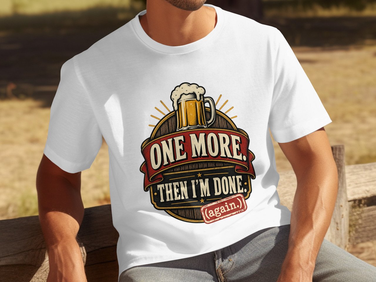 One More Then I'm Done Beer Tee
