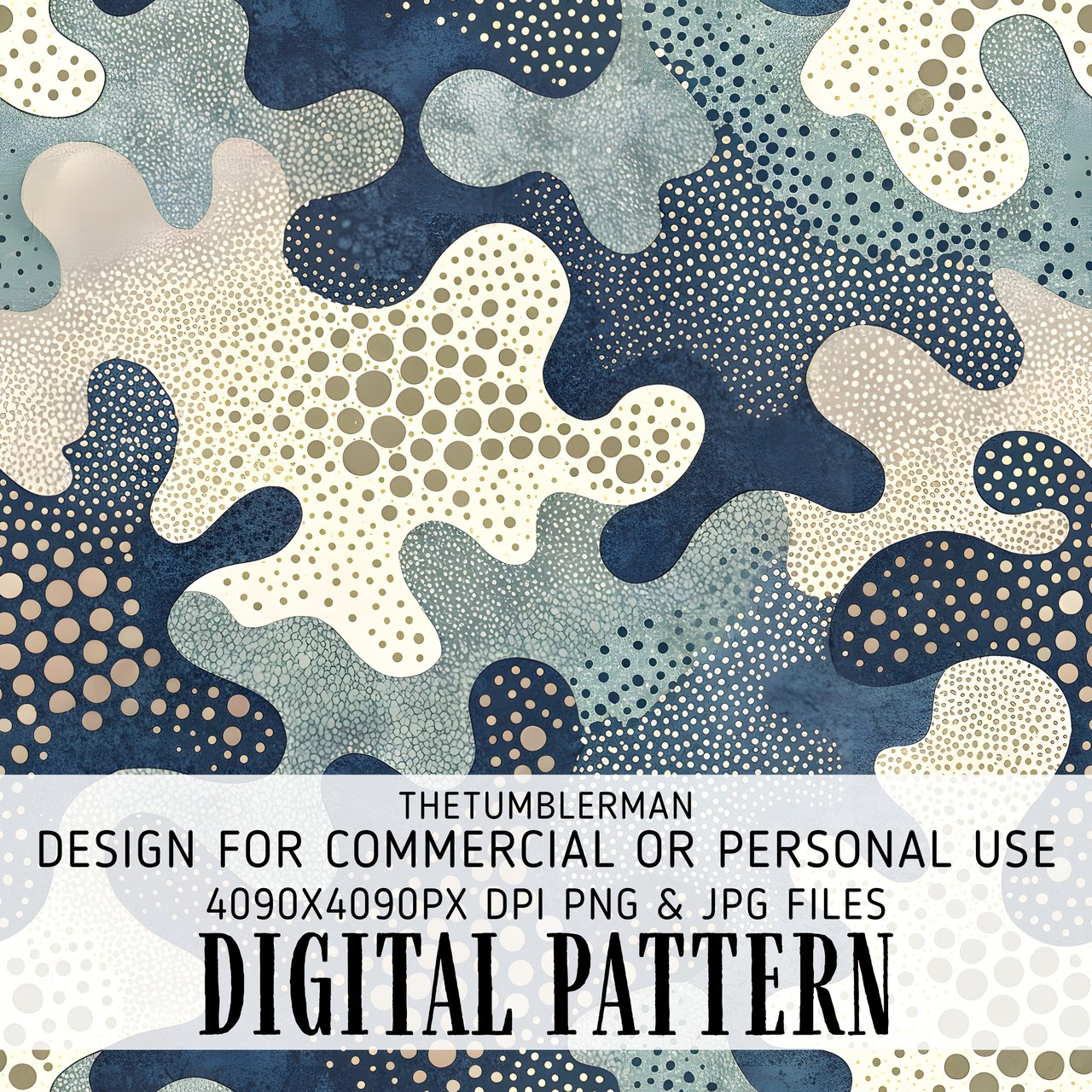 Digital Bundle Pattern, Abstract Shapes Pattern, Polka Dot Pattern, Neutral Color Seamless Pattern, Digital Paper, Commercial Use Digital