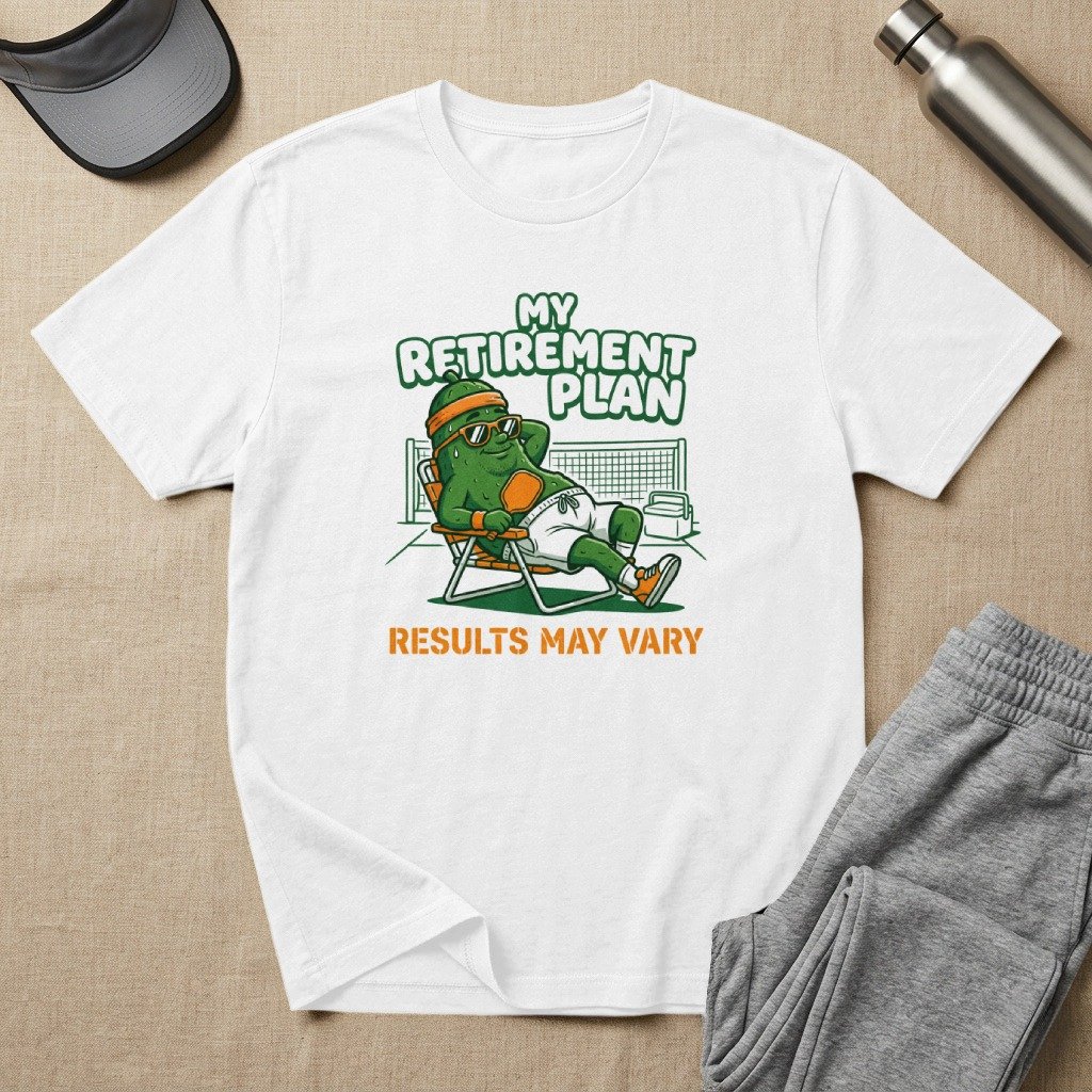 Retirement Plan Pickleball T-Shirt