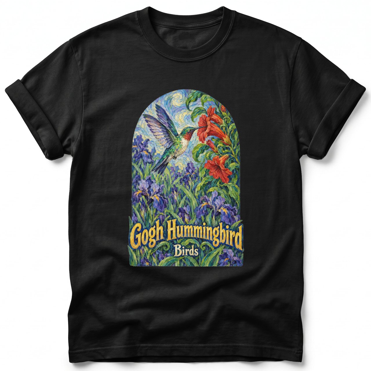 Gogh Hummingbird ~ Comfort Colors Premium Tee