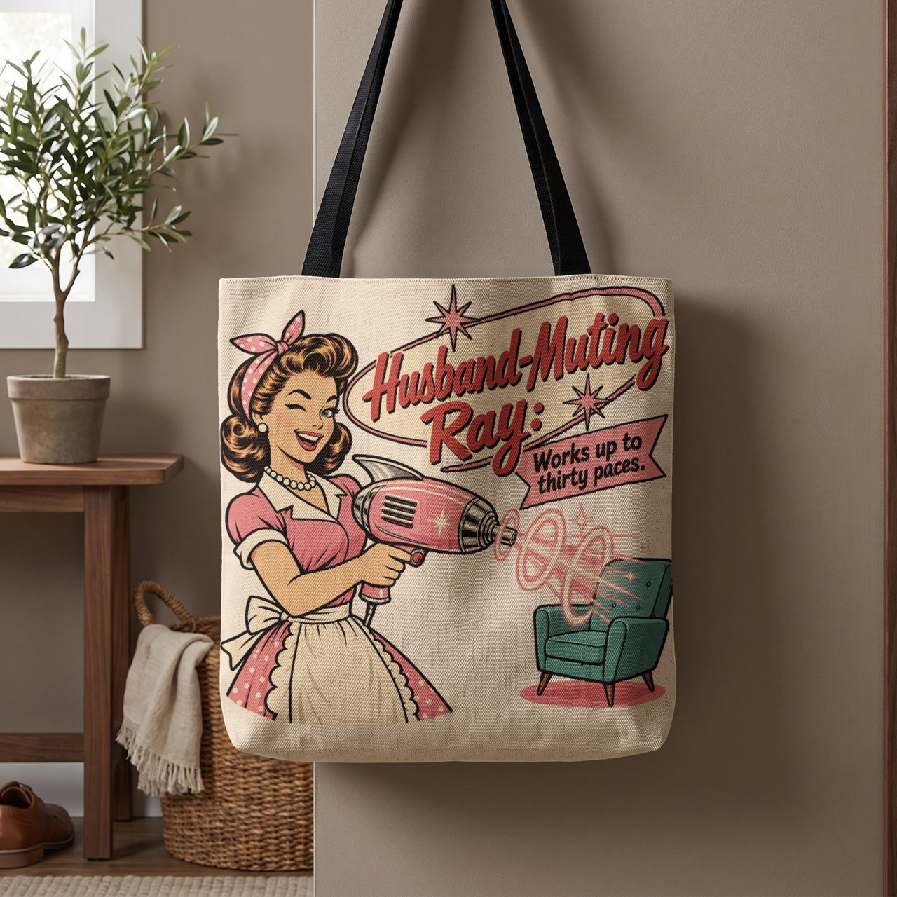 Husband Muting Ray Tote Bag