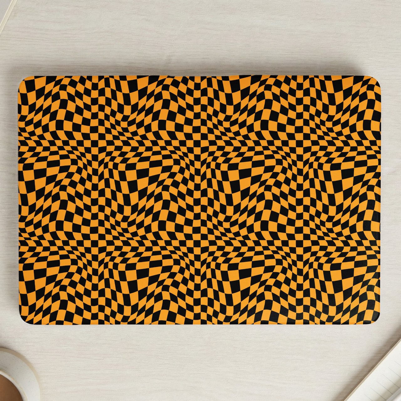 Warped Checkerboard MacBook Case