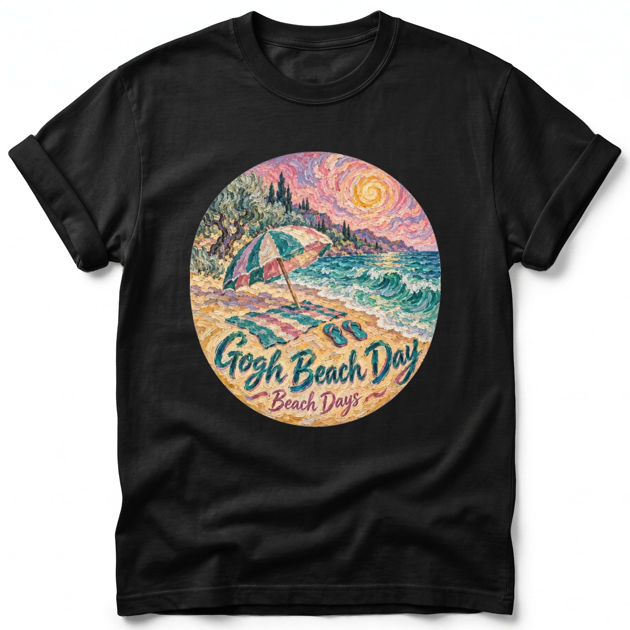 Gogh Beach Day ~ Comfort Colors Premium Tee