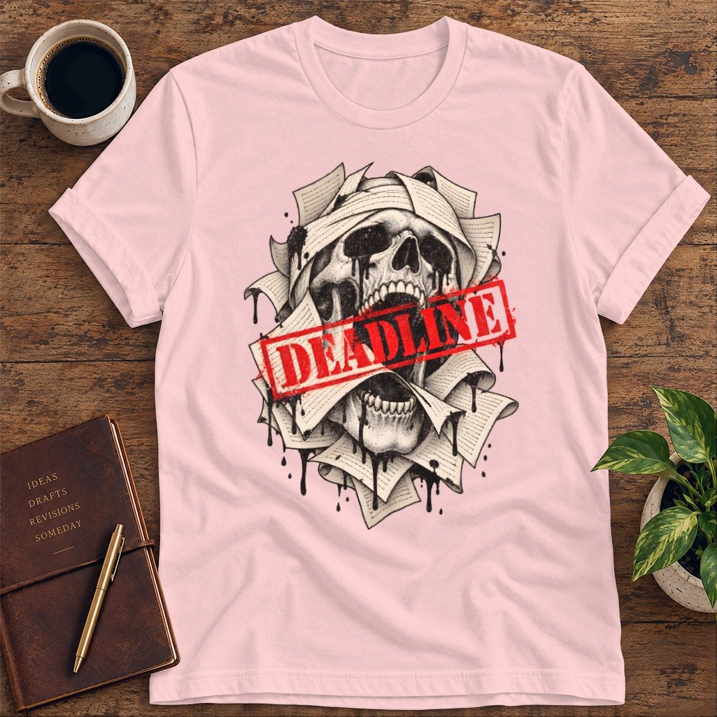 Deadline Stamp Skull Softstyle Tee