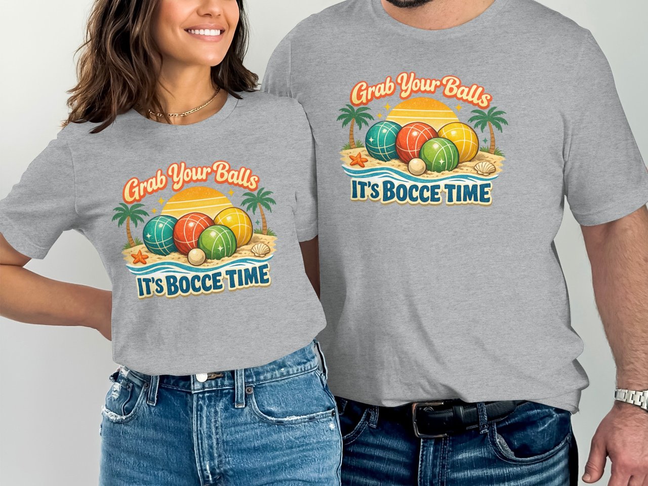 Coastal Bocce Humor Graphic T-Shirt
