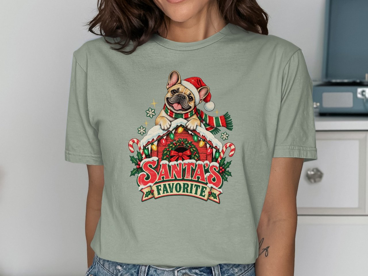 Santa's Favorite Frenchie Tee