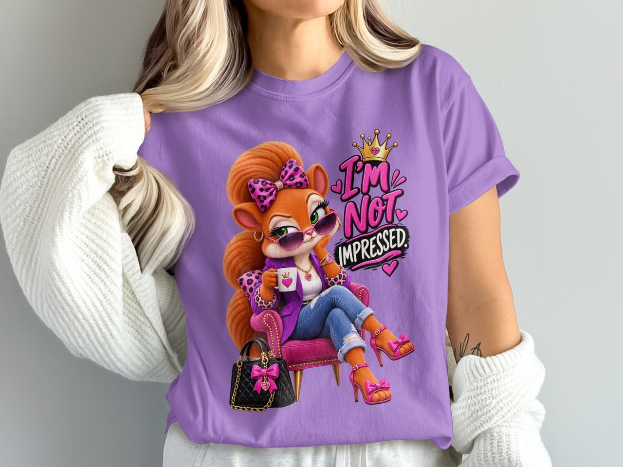 I'm Not Impressed Sally the Squirrel Tee