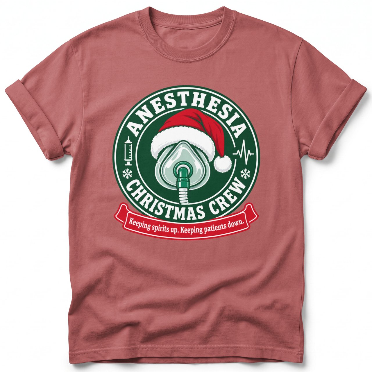 Anesthesia Christmas Crew T-Shirt