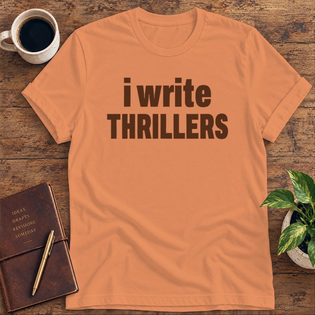 I Write Thrillers Softstyle Tee