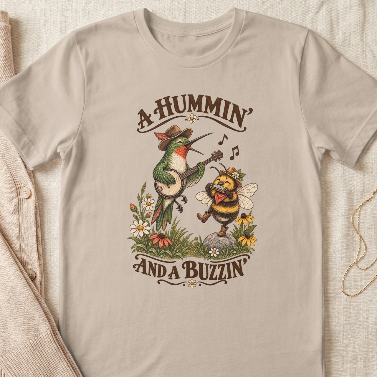 Hummin' and a Buzzin' Tee