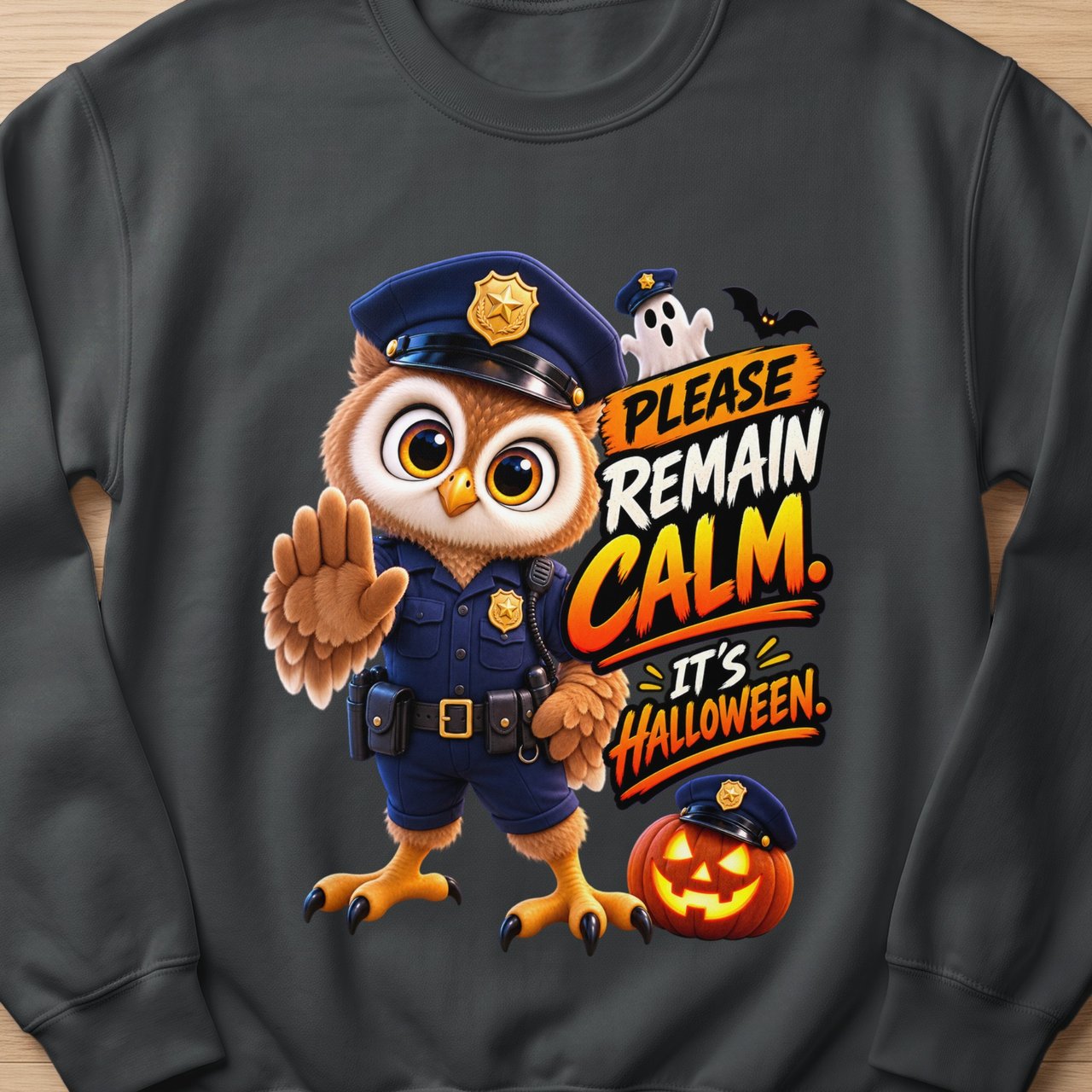 Halloween Officer Hoot the Owl Sweatshirt
