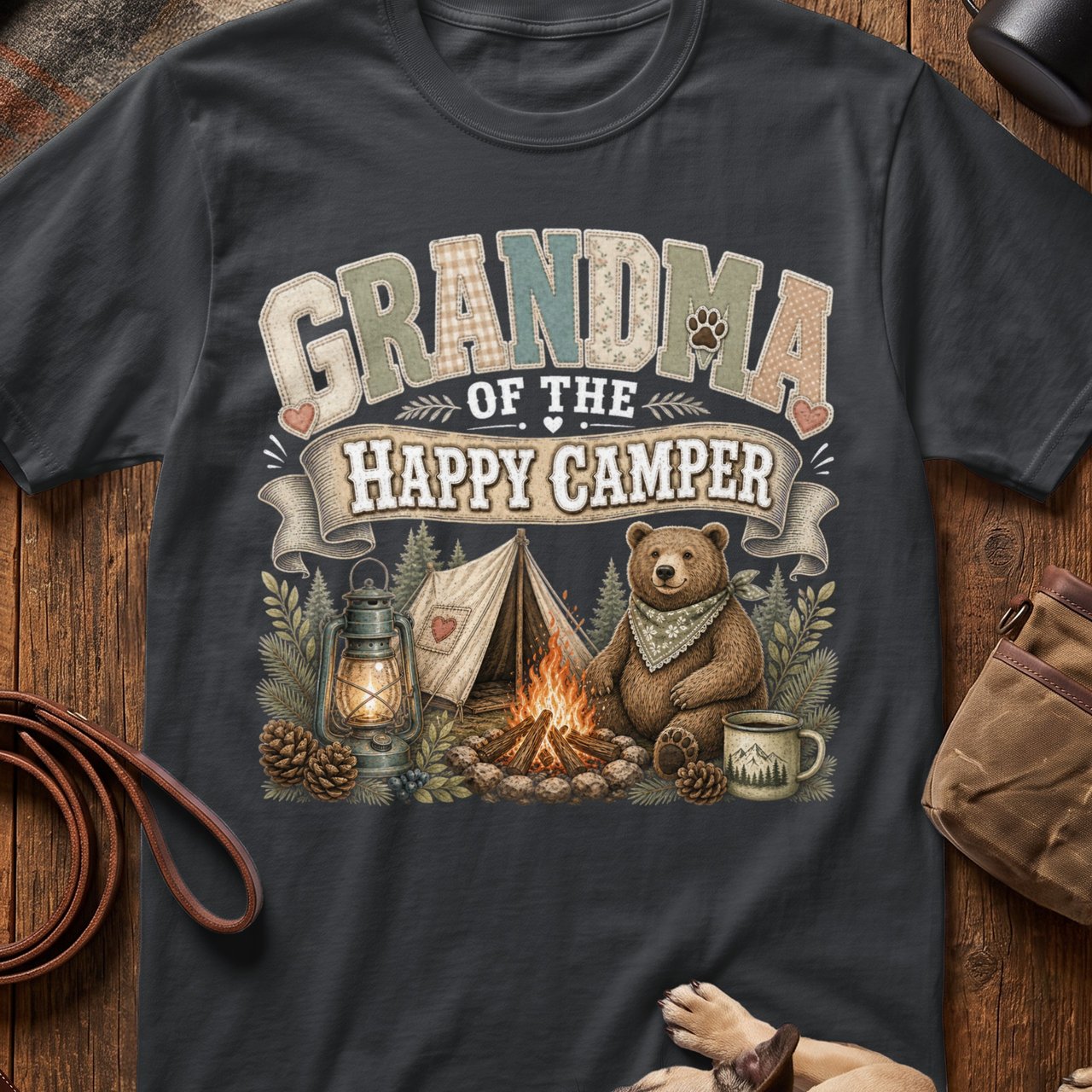 Grandma Of The Happy Camper Tee