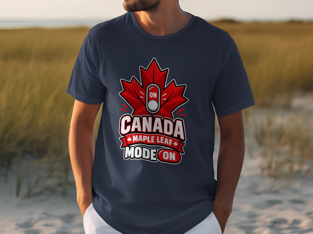 Canada Maple Leaf Mode On Tee