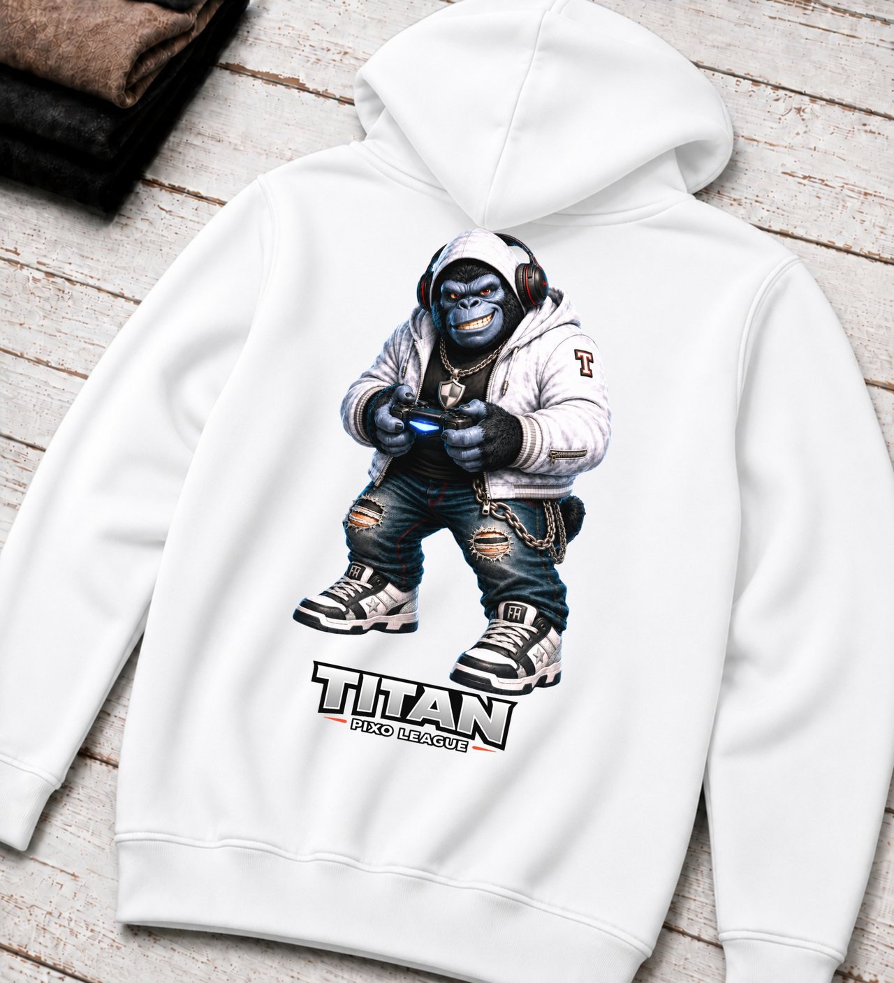 Gorilla Gamer Hoodie for Boys, Kids Gaming Hoodie, Teen Gamer Gift, Video Game Sweatshirt, Cool Gaming Clothes