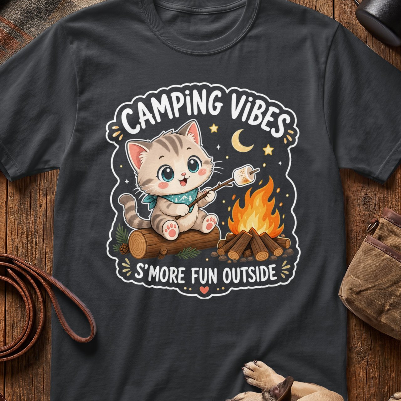 S'more Fun Outside Cat Tee