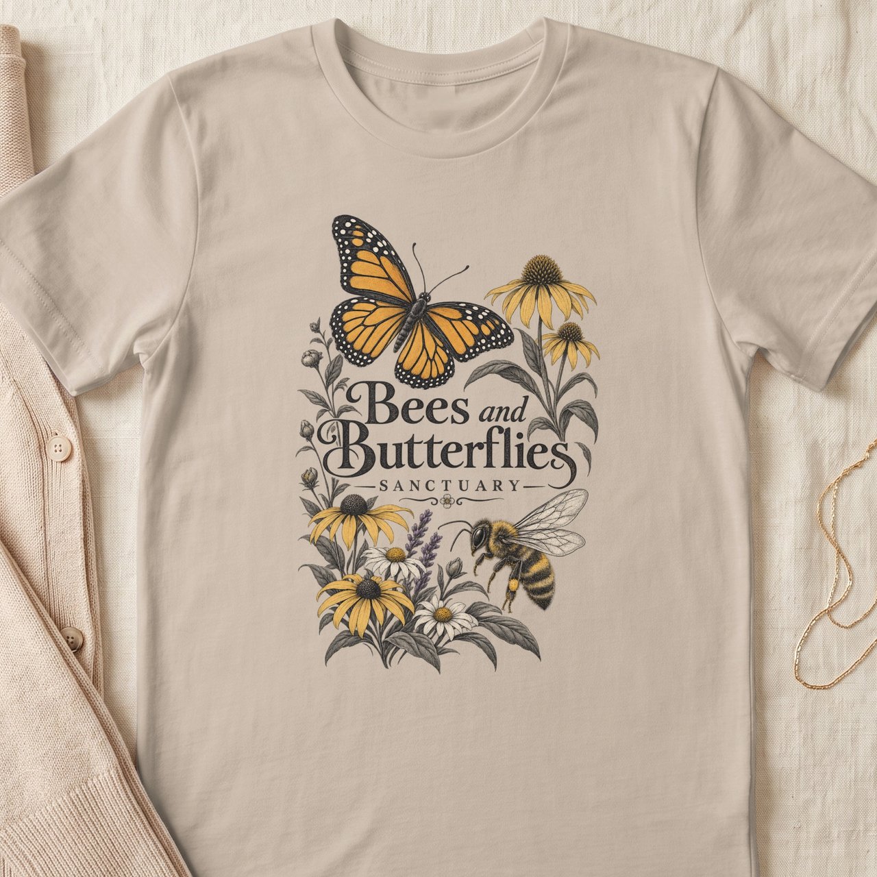 Bees and Butterflies Sanctuary Tee
