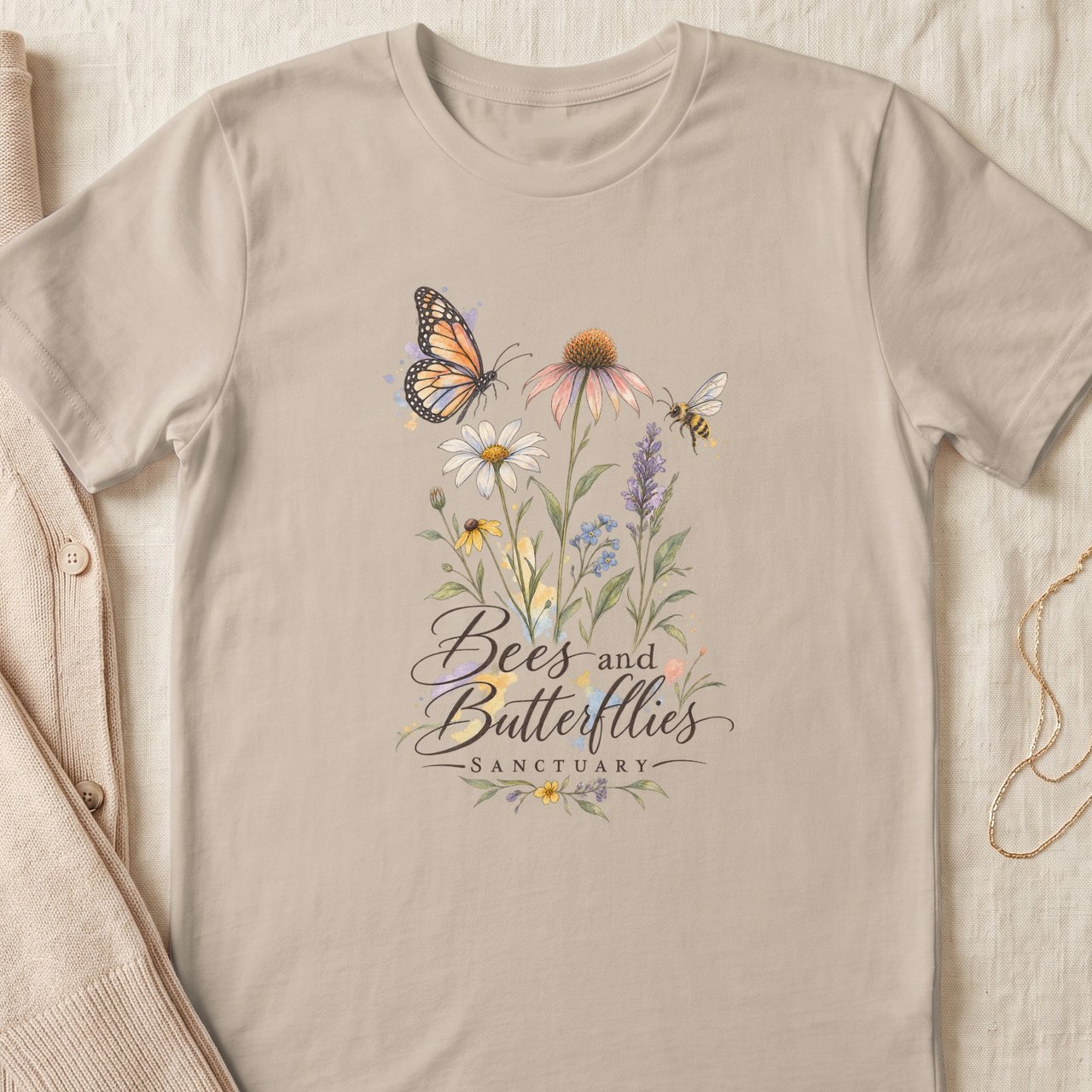 Bees and Butterflies Sanctuary Tee