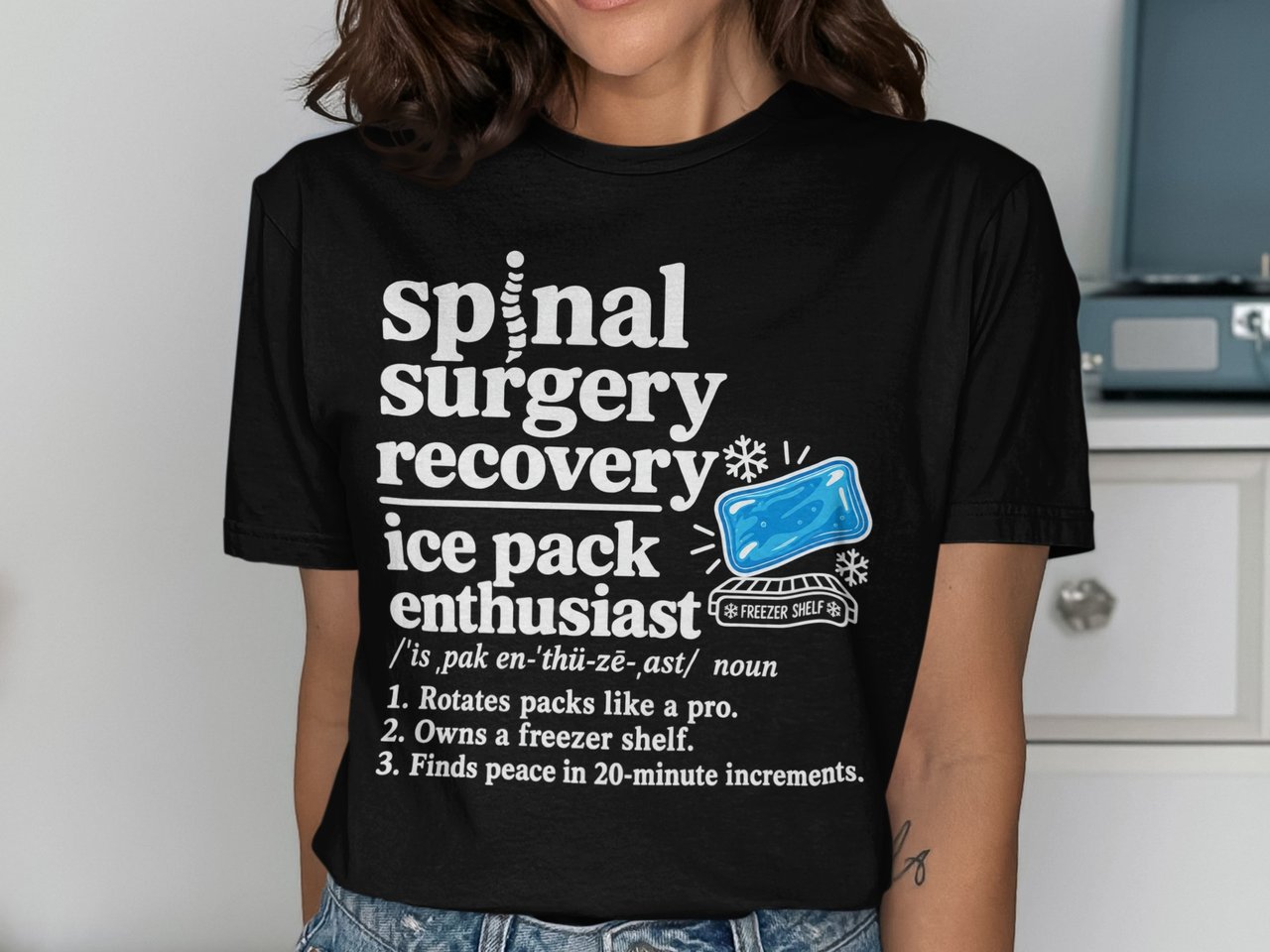 Spinal Surgery Ice Pack Enthusiast Tee