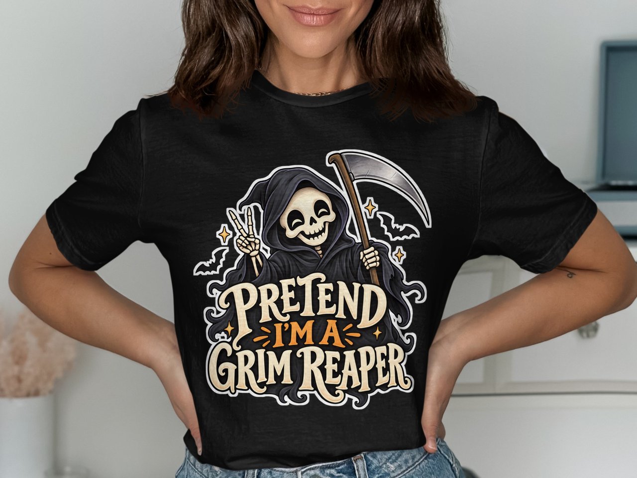 Pretend I'm A Grim Reaper Tee or Sweatshirt