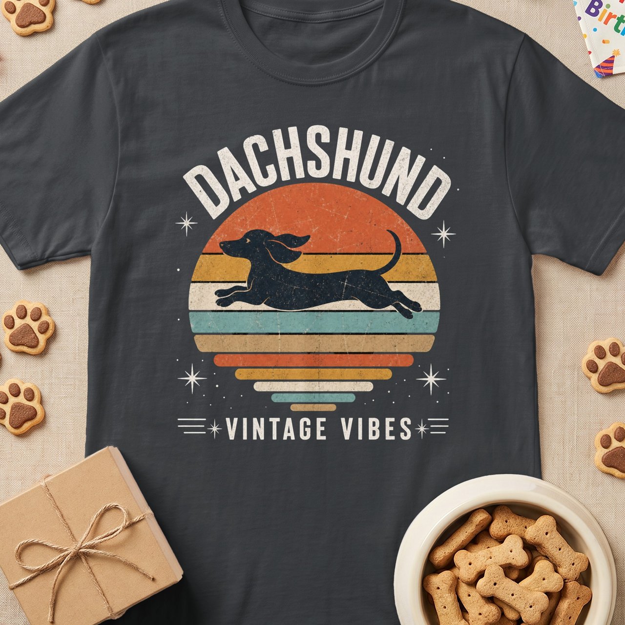 Dachshund Vintage Sunset T-Shirt