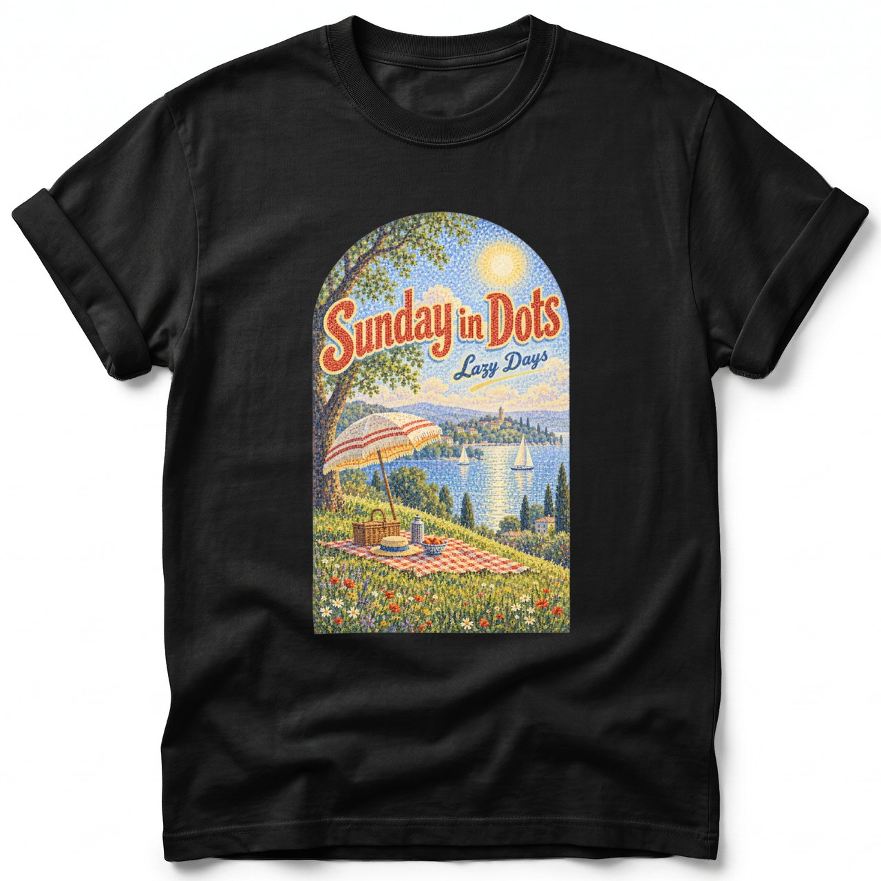 Sunday in Dots ~ Comfort Colors Premium Tee