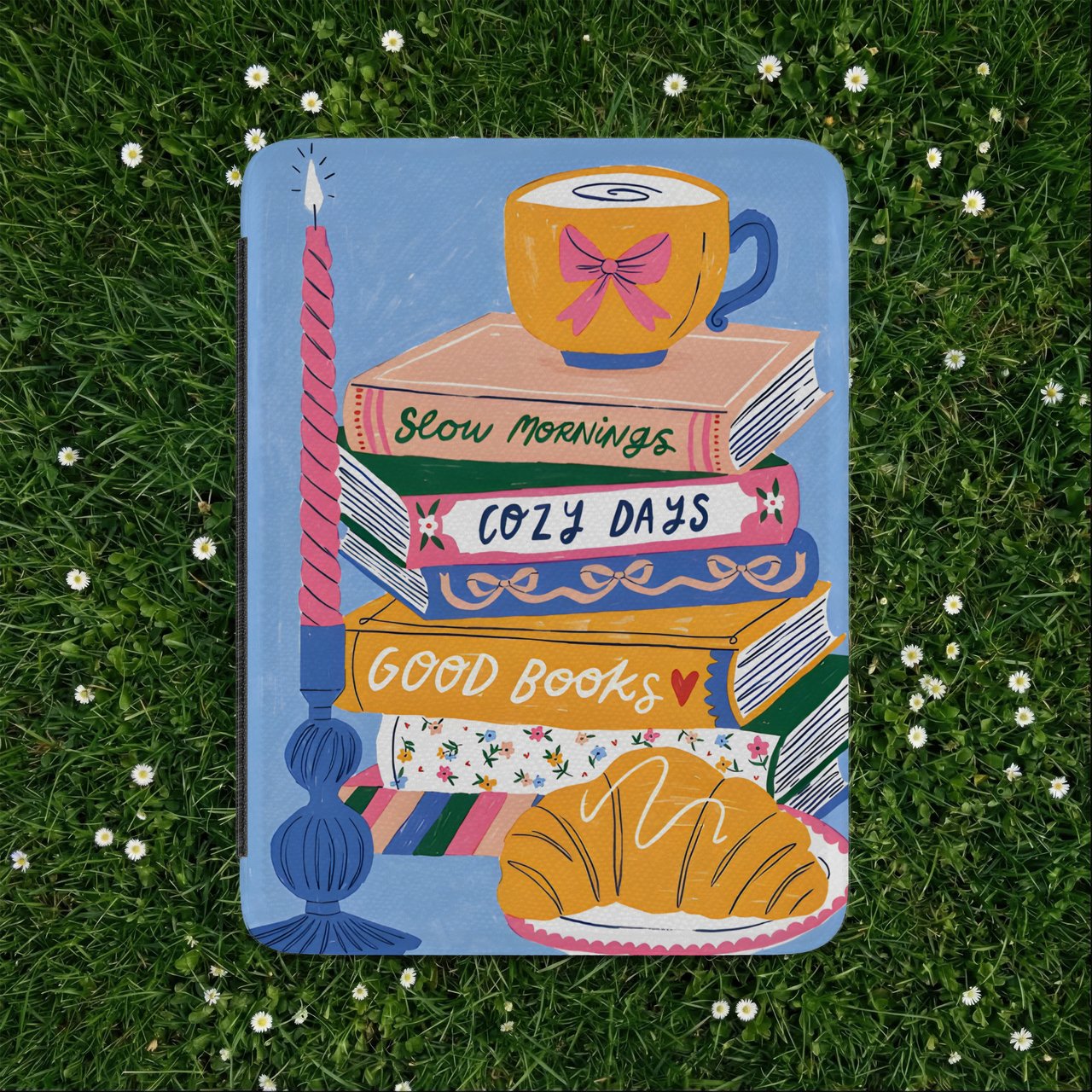 Slow Mornings Good Books Kindle Case