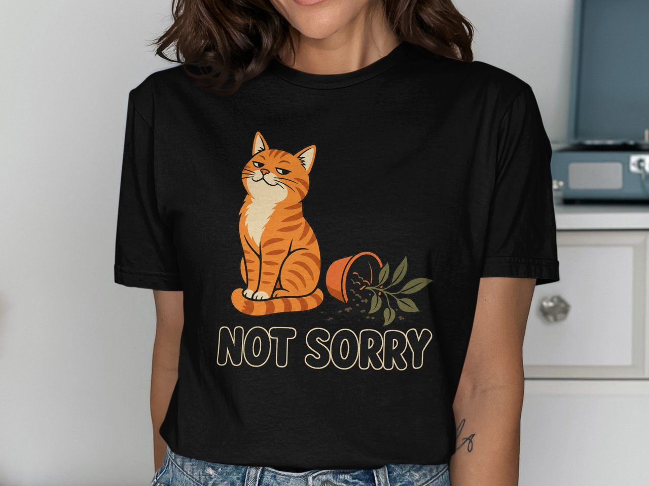 Orange Cat's Not Sorry T-Shirt