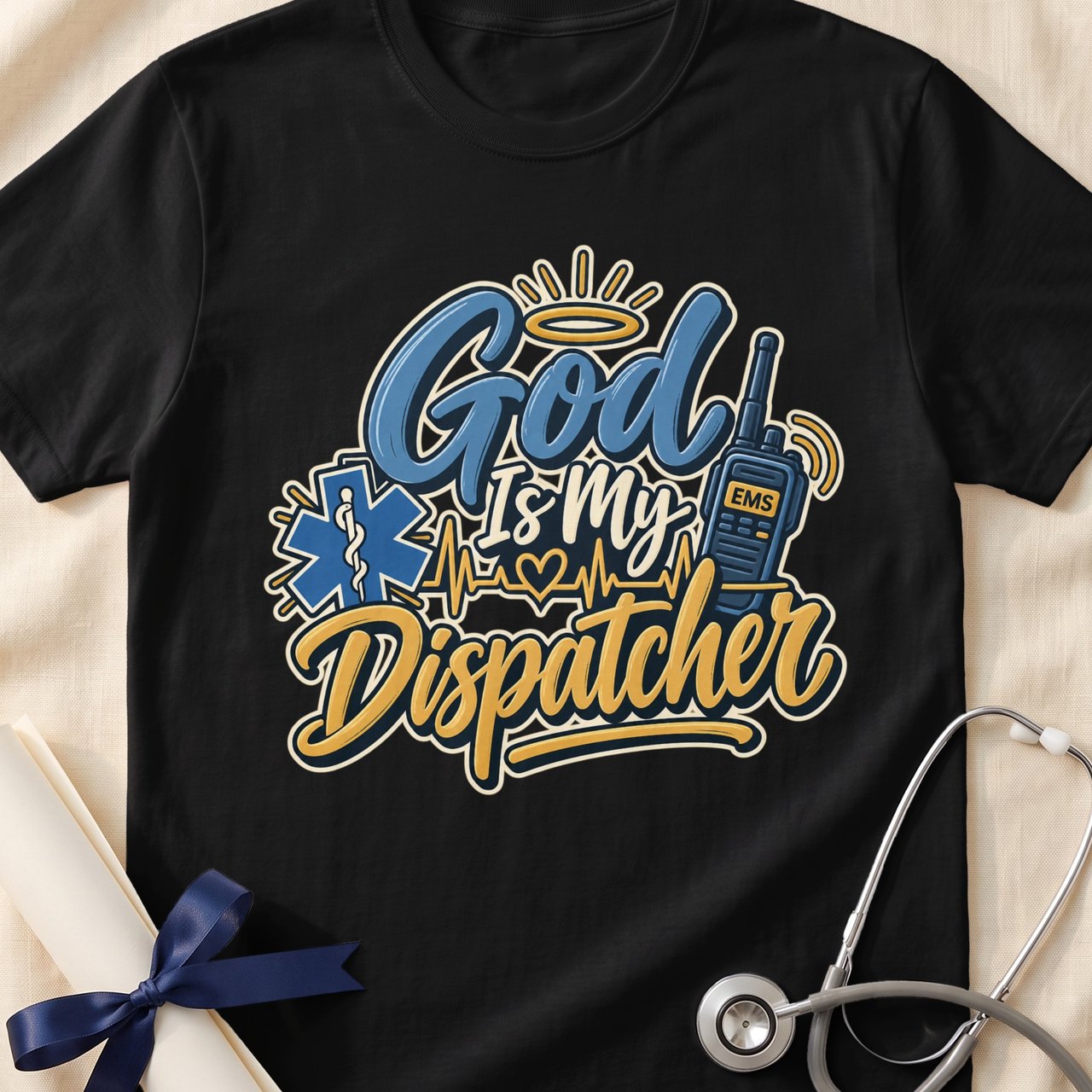 God Is My Dispatcher First Responder Gift