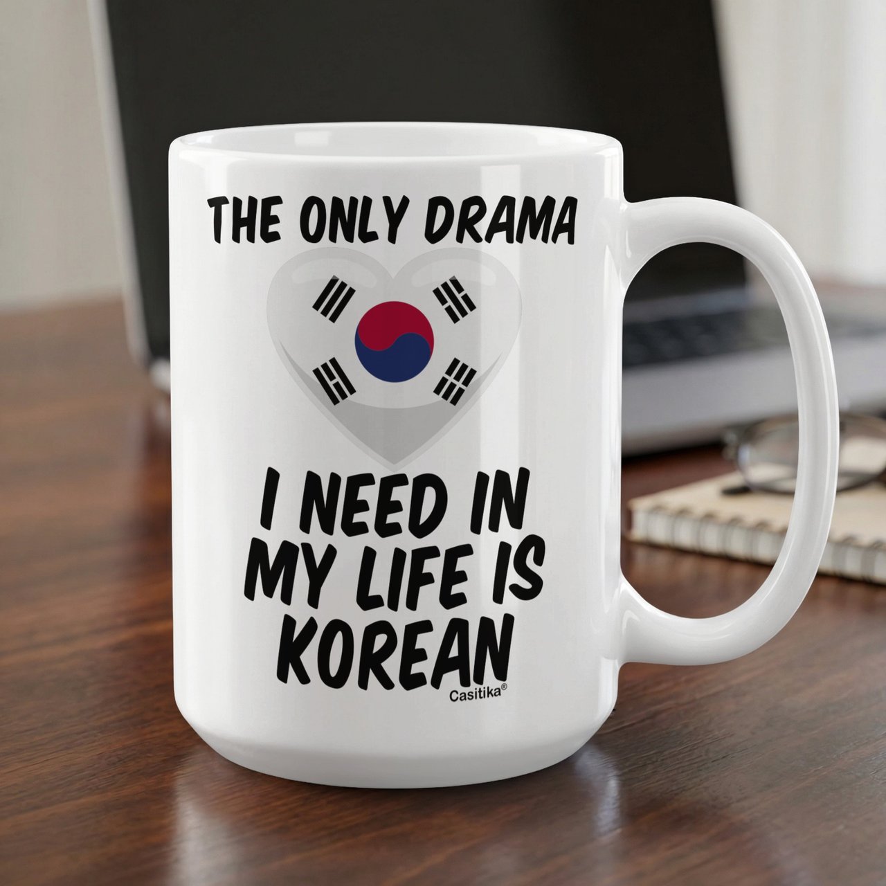 K-Drama Fan Gift Mug – Only Drama I Need Is Korean