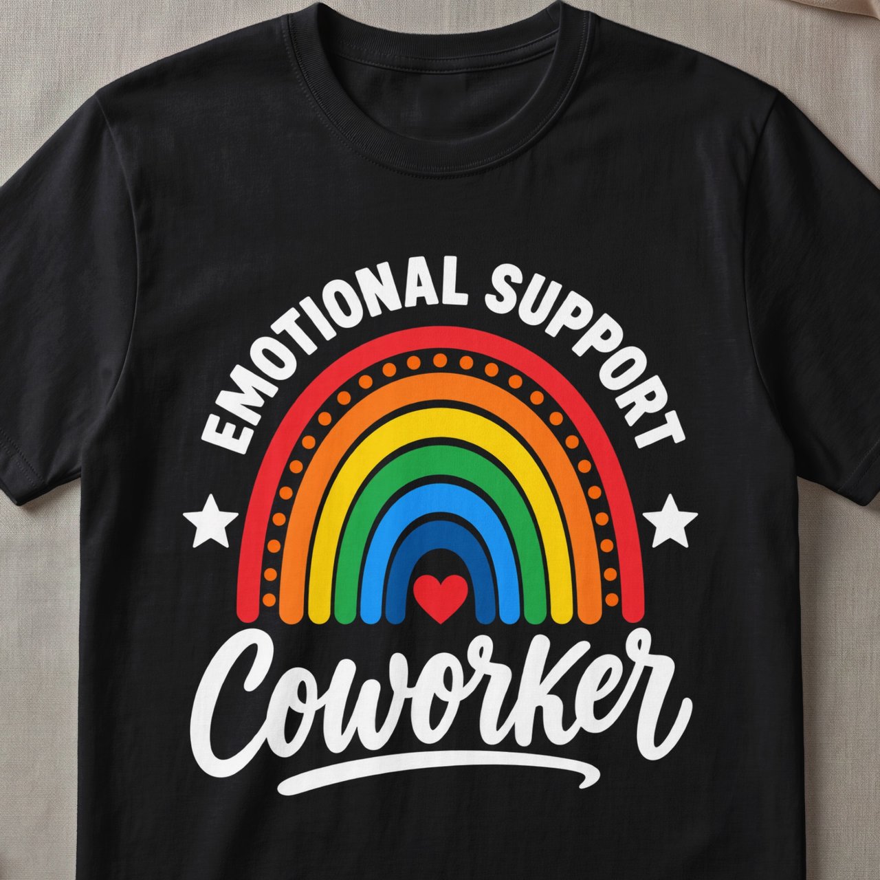 Emotional Support Coworker Graphic T-Shirt